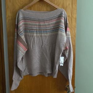 NWT 100% cashmere Anthropology slouchy soft knit sweater